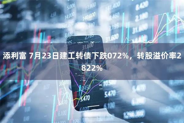 添利富 7月23日建工转债下跌072%，转股溢价率2822%